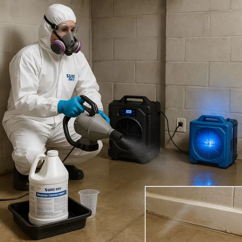 Sanitization and Odor Removal process in Amherst Center, MA
